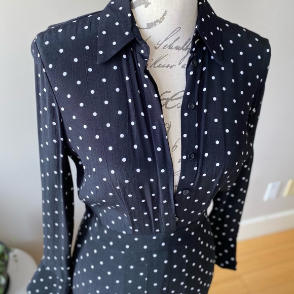 TopShop Polkadot Dress XS Excellent Condition - Picture 2 of 4